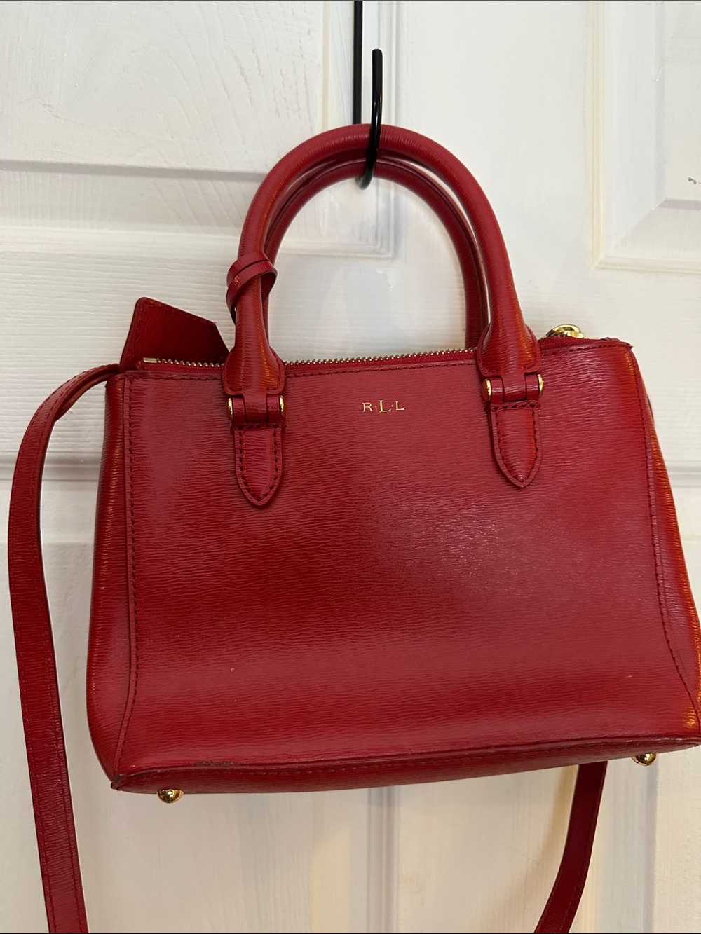 Ralph Lauren leather red purse